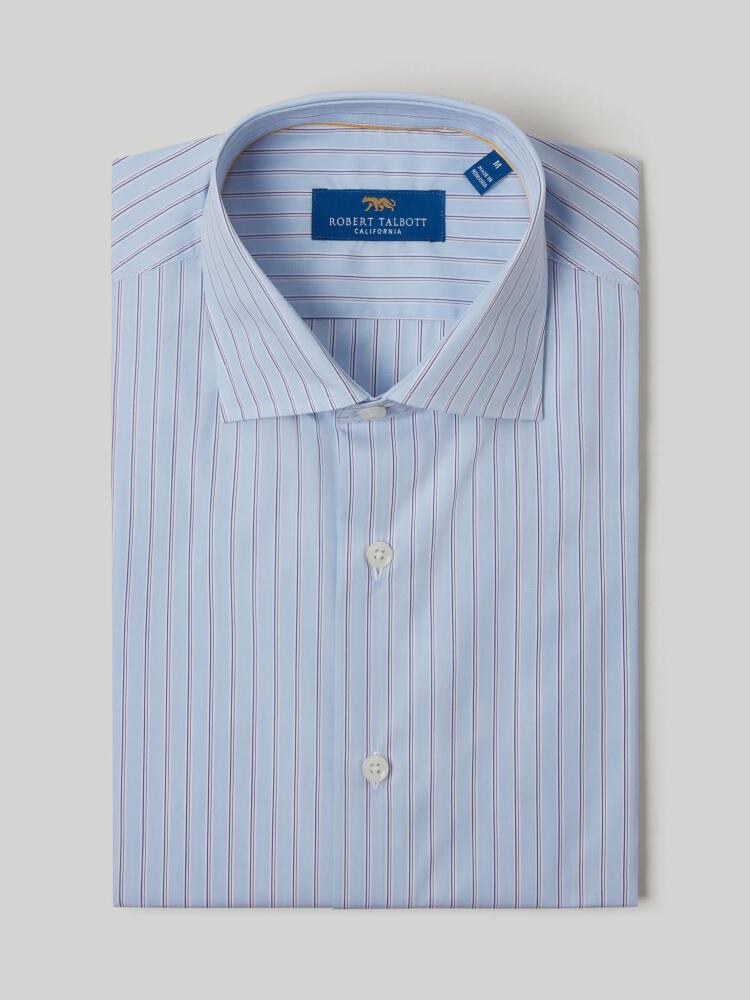 Robert Talbott Reynolds Multi Fine Stripe Dress Shirt in Blue Multi Cover