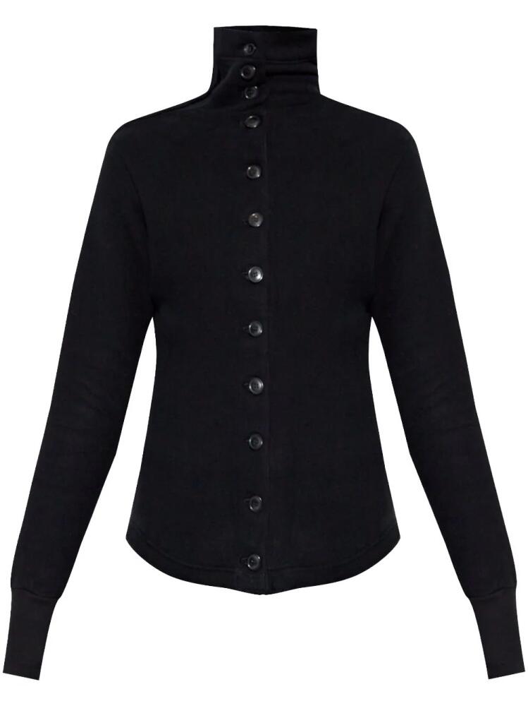 Yohji Yamamoto high-neck cardigan - Black Cover