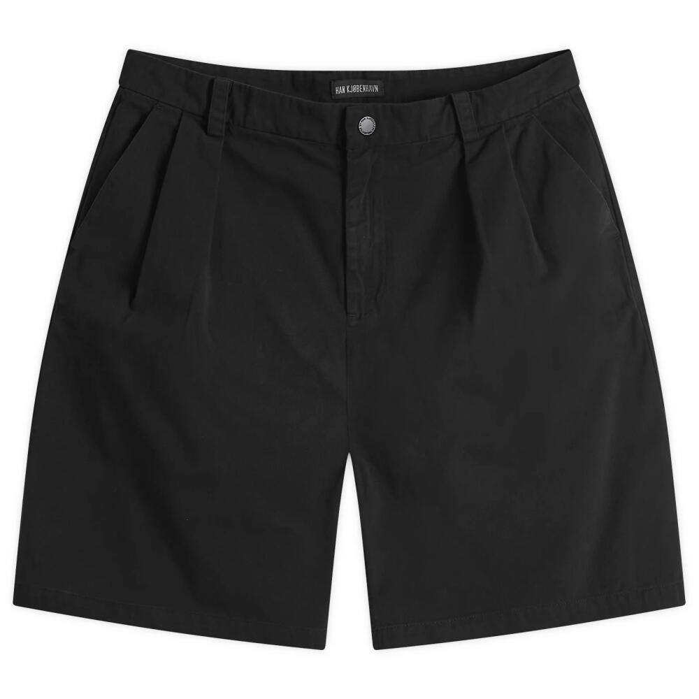 Han Kjobenhavn Men's Wide Leg Shorts in Black Cover