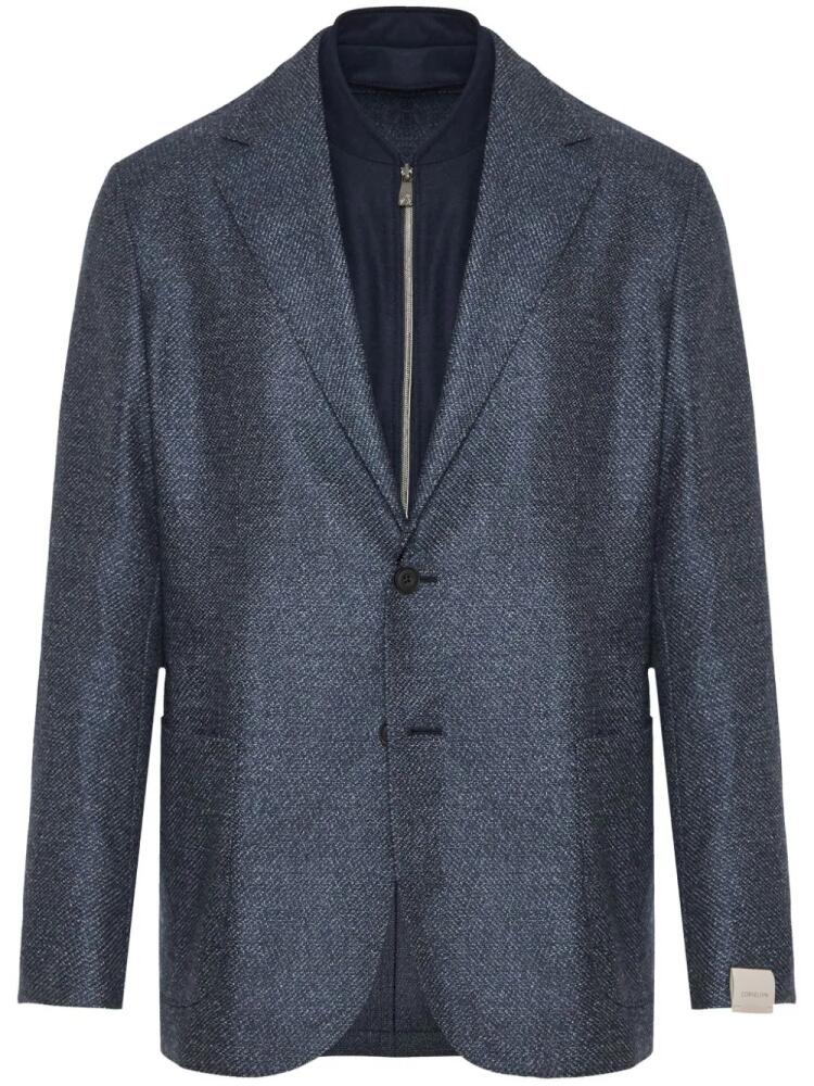 Corneliani single breasted blazer - Black Cover