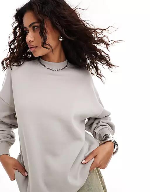 Daisy Street relaxed sweatshirt in gray heather Cover