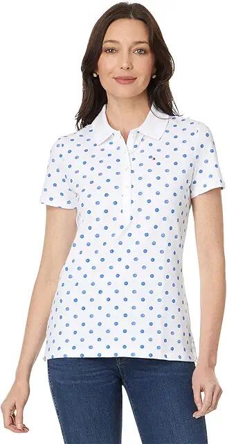 Tommy Hilfiger Short Sleeve Dot Polo (Provence Multi) Women's Clothing Cover