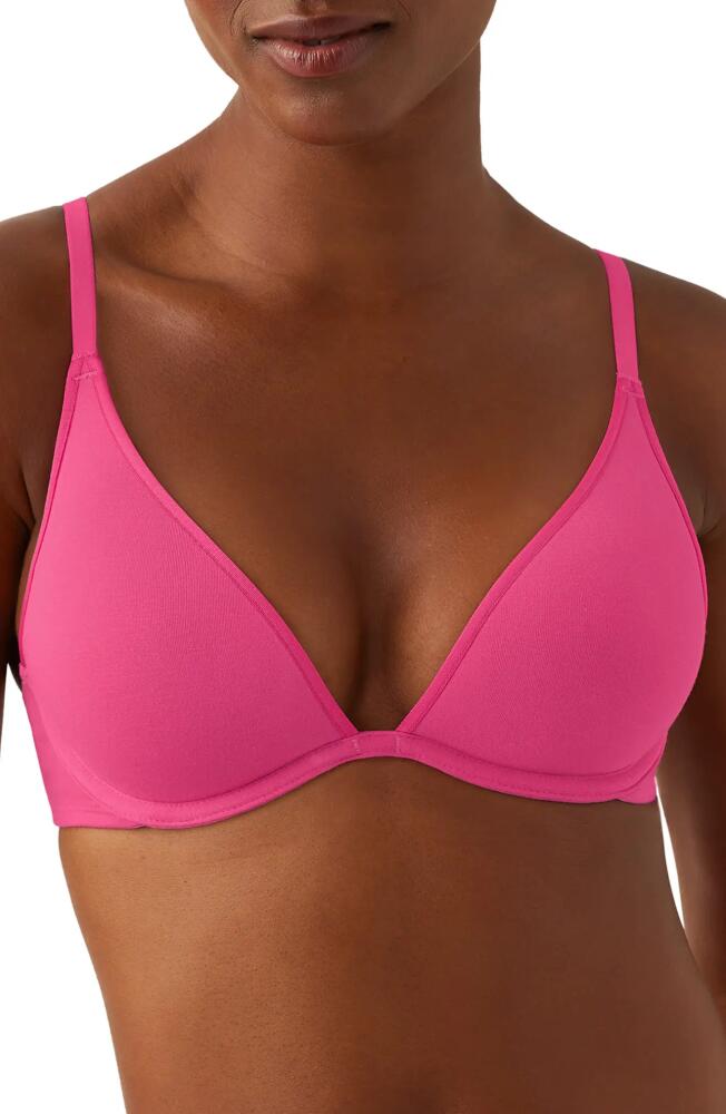 b. tempt'D by Wacoal Cotton to a Tee Underwire Plunge T-Shirt Bra in Raspberry Sorbet Cover