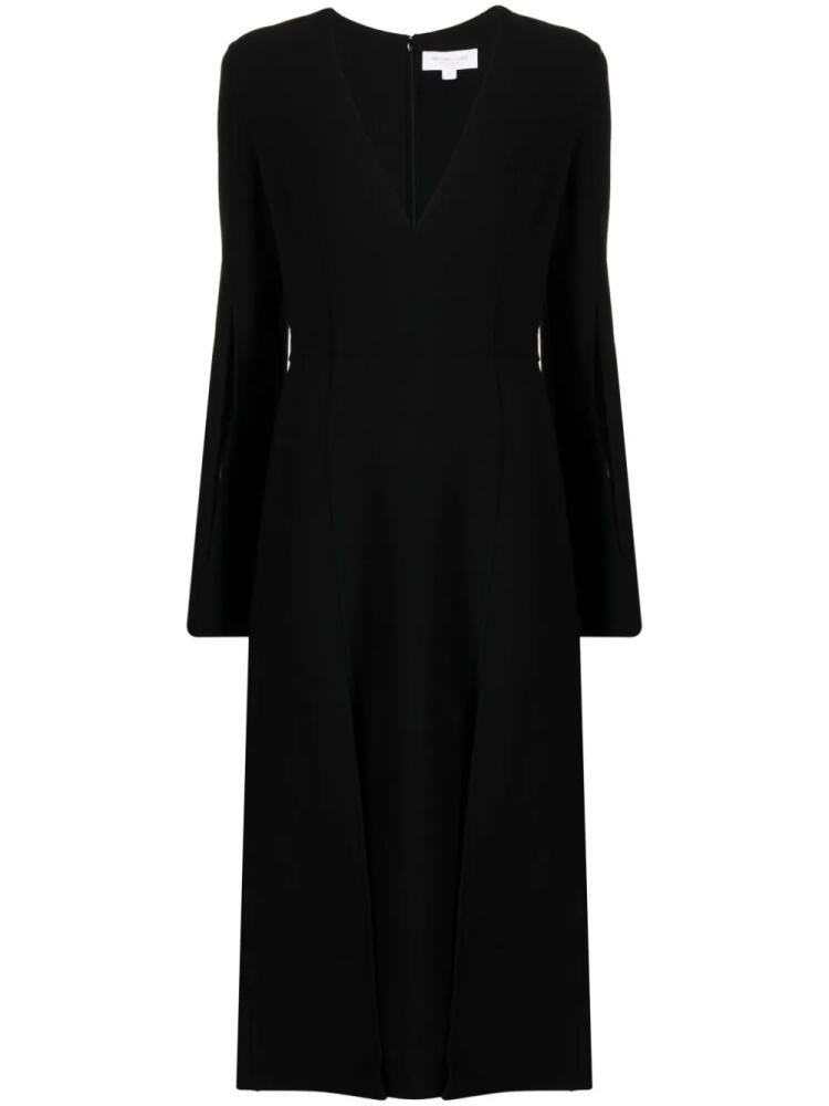 Michael Kors Collection V-neck midi dress - Black Cover