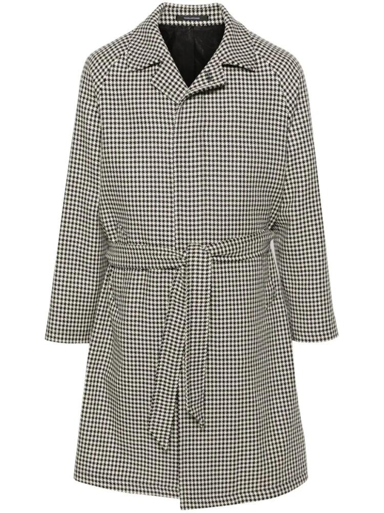 Tagliatore Salomon houndstooth wool coat - Black Cover