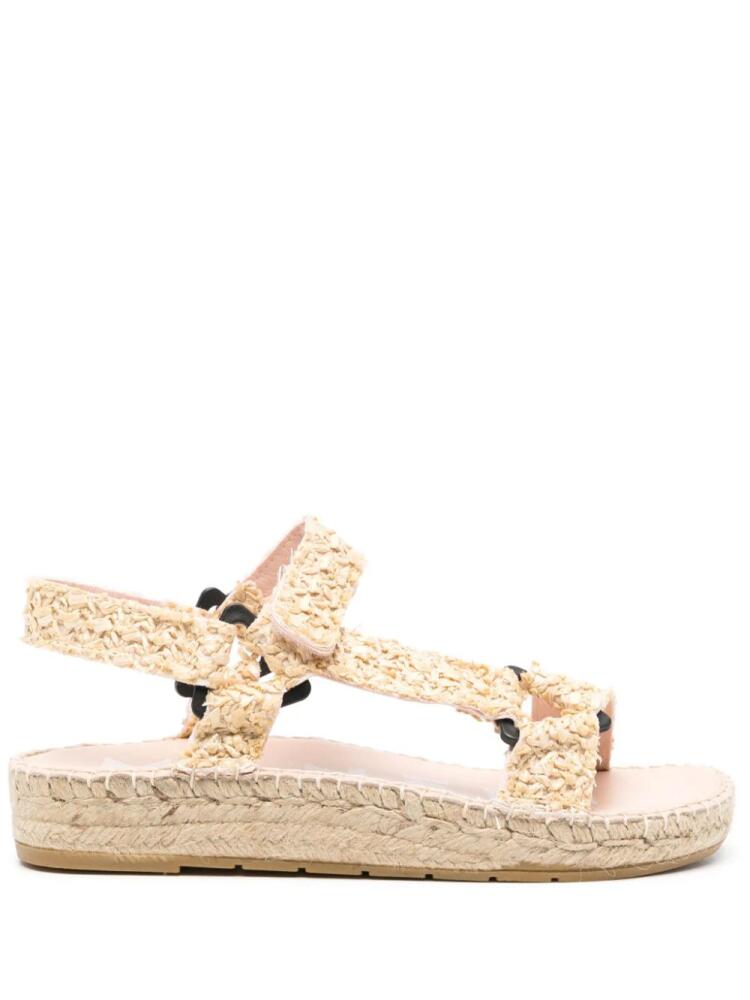 Manebi Yucatan raffia espadrilles - Neutrals Cover