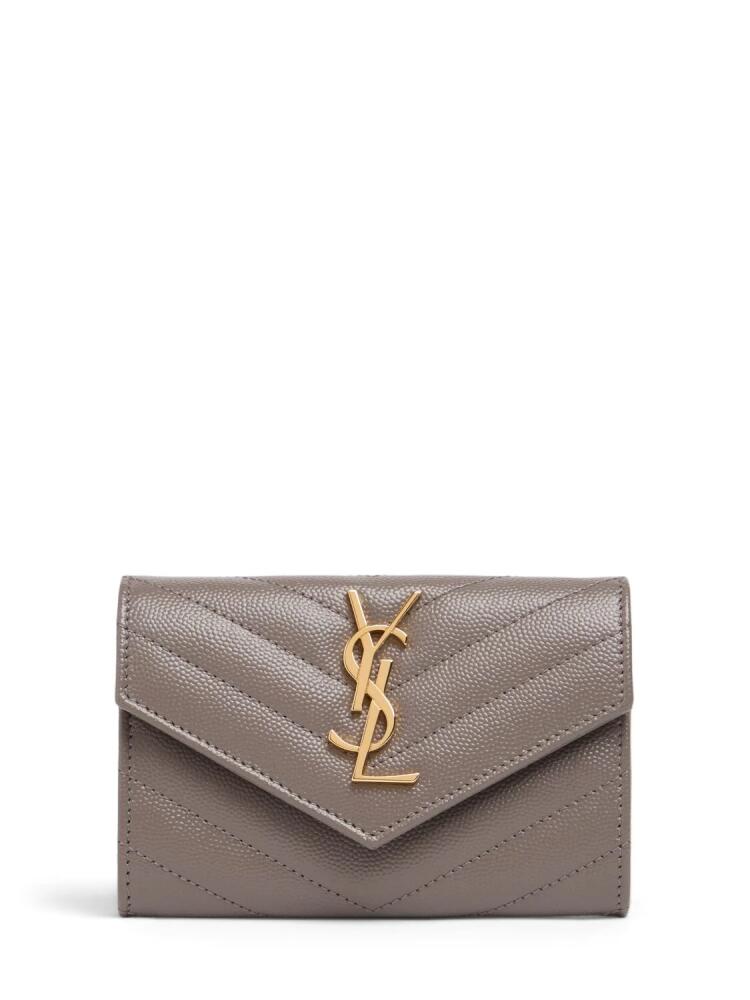 SAINT LAURENT Leather Envelope Wallet Cover