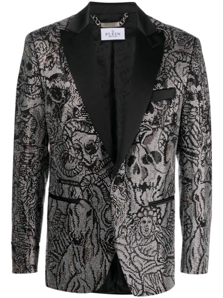 Philipp Plein Lord Fit Tattoo blazer - Black Cover