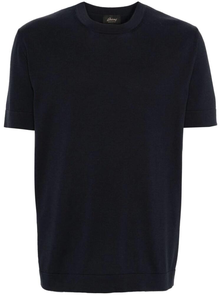 Brioni fine-knit T-shirt - Blue Cover