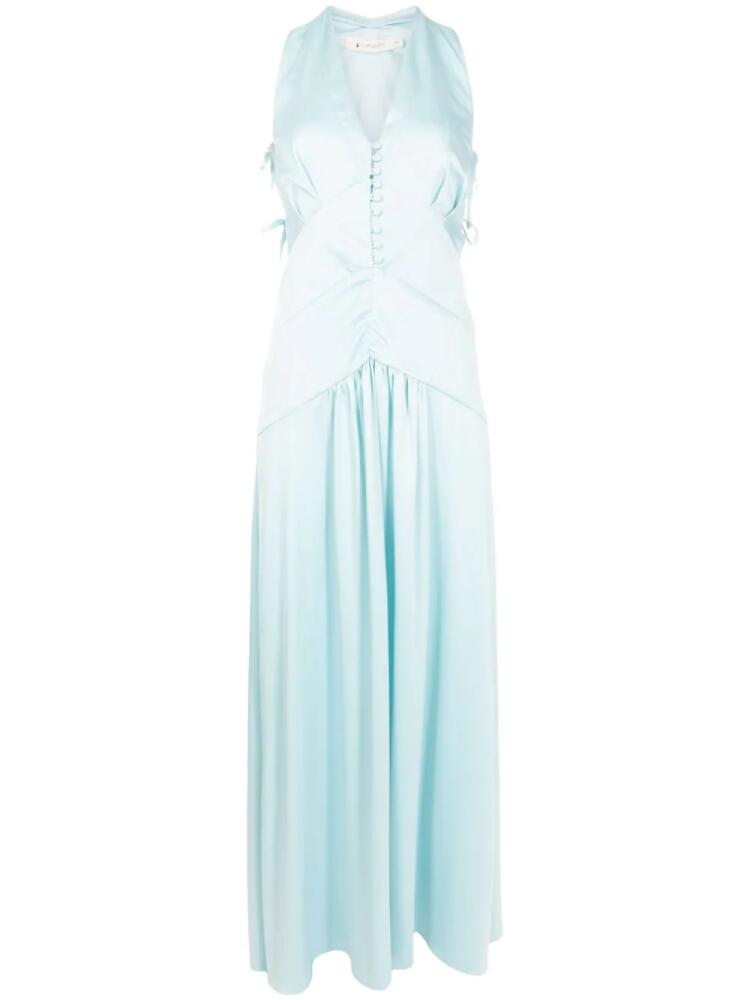 Lethicia Bronstein Teres V-neck maxi dress - Blue Cover