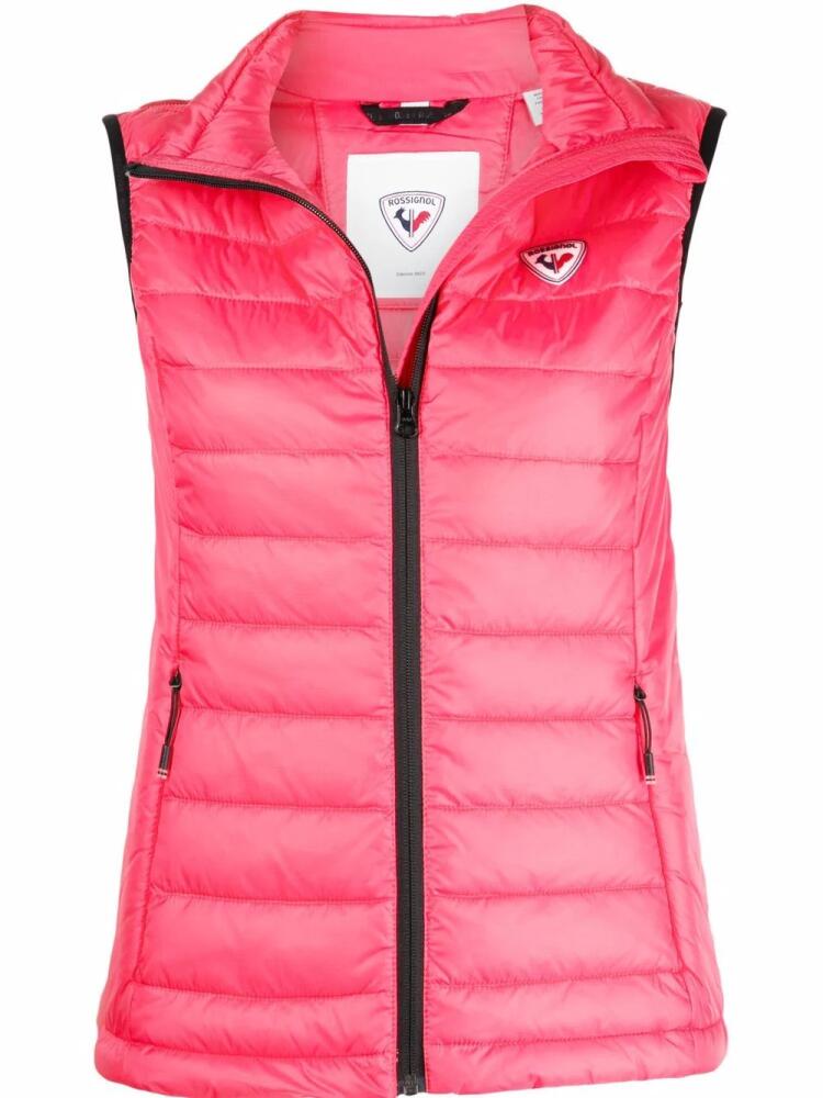 Rossignol Rossignol Seasonal logo-patch vest - Pink Cover