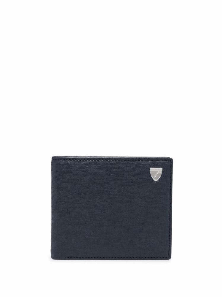 Aspinal Of London textured bi-fold wallet - Blue Cover