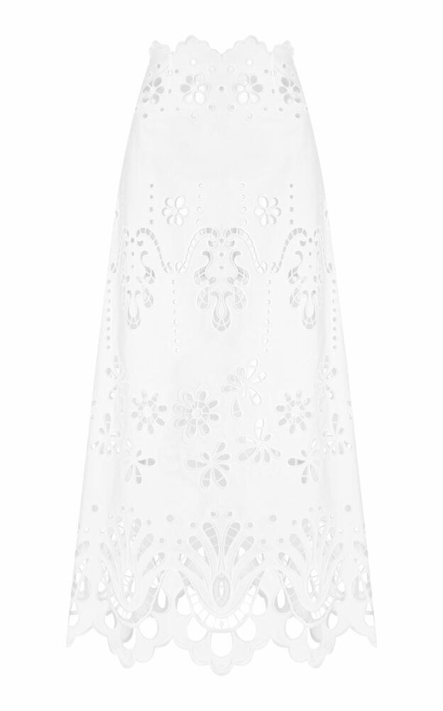 Dolce & Gabbana - Broderie Anglaise Cotton Maxi Skirt - White Cover