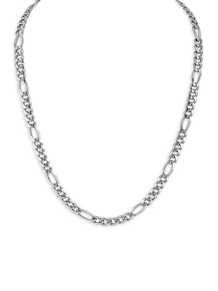 Esquire Men's Sterling Silver Figaro Link Chain Neckalce Cover