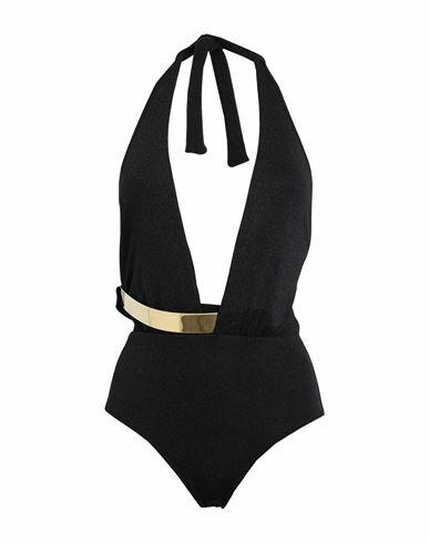 Moeva Woman One-piece swimsuit Black Polyamide, Lurex, Elastane Cover