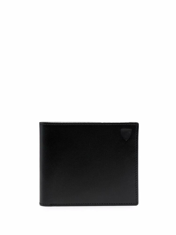 Aspinal Of London bi-fold leather wallet - Black Cover