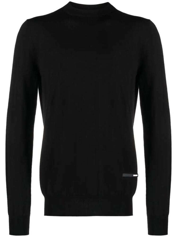 OAMC fine-knit merino-wool jumper - Black Cover