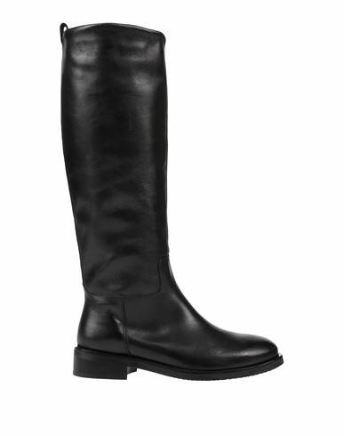 Paola Ferri Woman Boot Black Soft Leather Cover