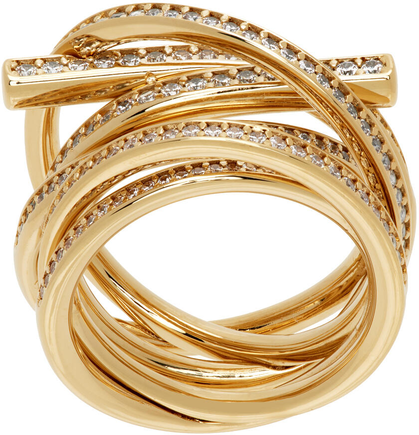 Ferragamo Gold Gancini Ring Cover