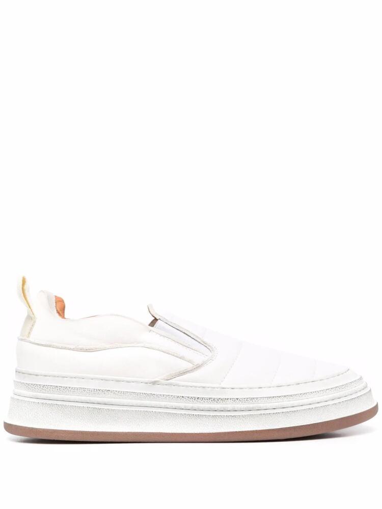 Buttero panelled leather slip-on sneakers - White Cover