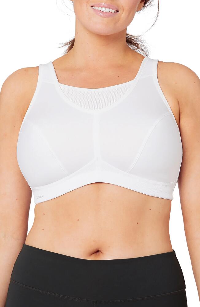 Glamorise No-Bounce Camisole Sports Bra in White Cover