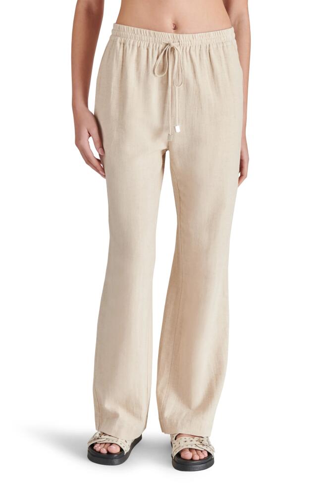 Steve Madden Venetia Cotton & Linen Drawstring Pants in Natural Cover