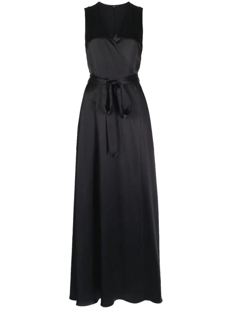 VOZ frontward wrap dress - Black Cover