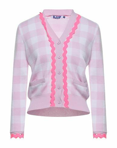 Sjyp Woman Cardigan Pink Rayon, Polyester Cover