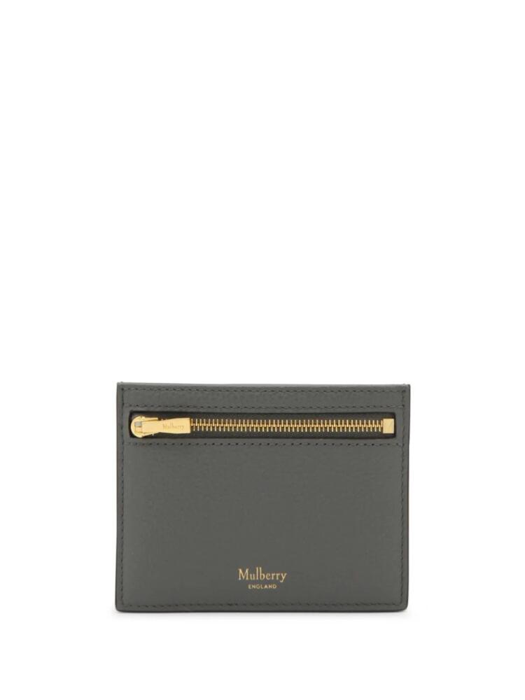 Mulberry zipped card holder - Grey Cover