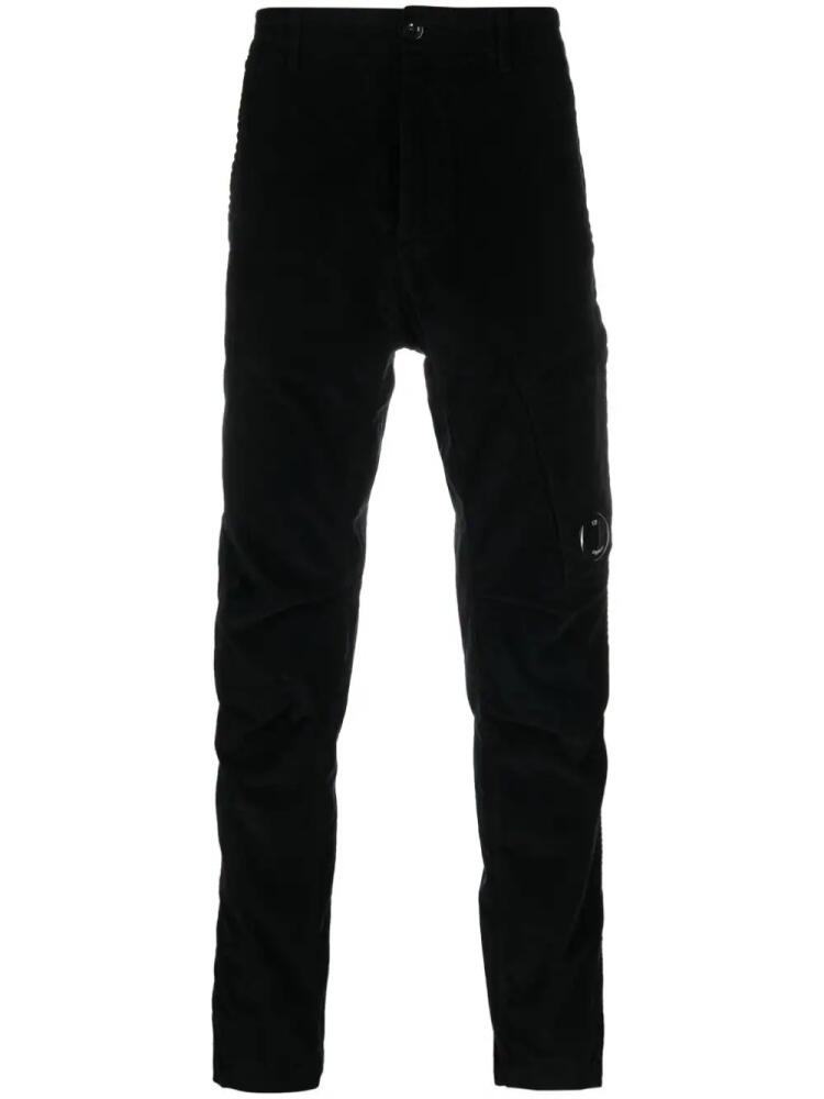 C.P. Company Lens-plaque corduroy cargo trousers - Black Cover