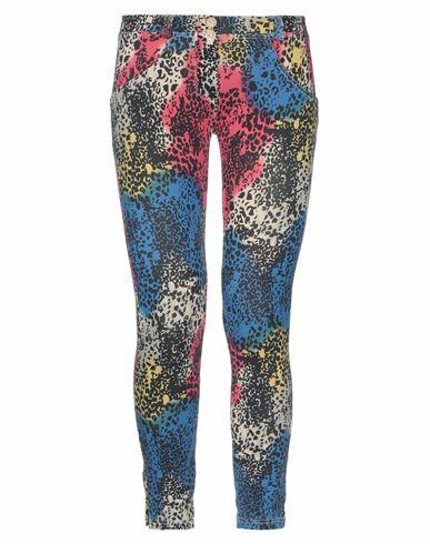 Freddy Woman Leggings Blue Cotton, Elastane Cover