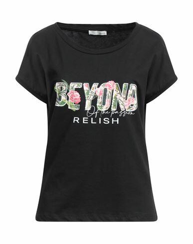 Relish Woman T-shirt Black Cotton Cover