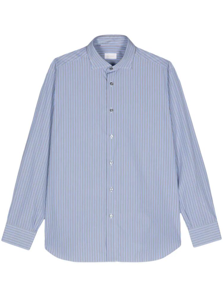 Brioni striped cotton shirt - Blue Cover