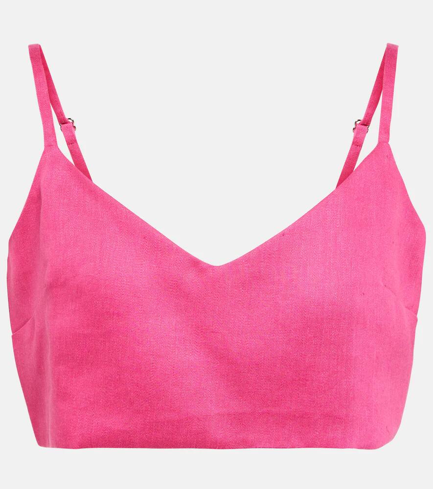 Asceno Ezra linen bra top Cover