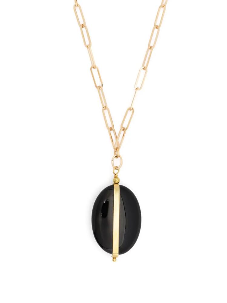 ISABEL MARANT stone-embellished pendant necklace - Black Cover