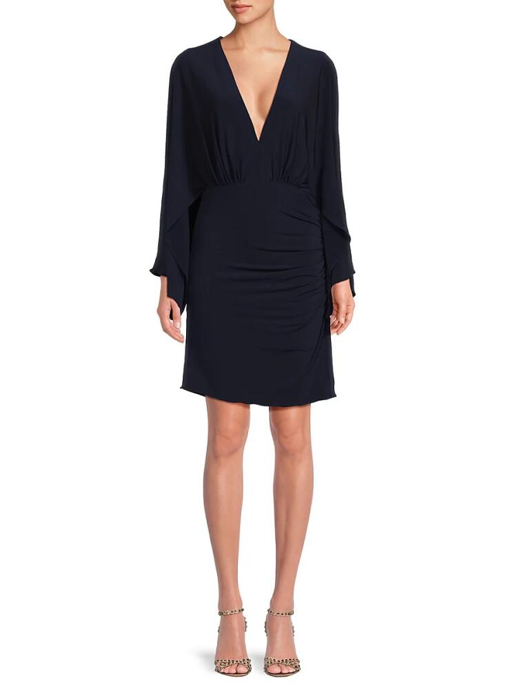 Halston Women's Okalyn Plunging Mini Dress - Navy Cover