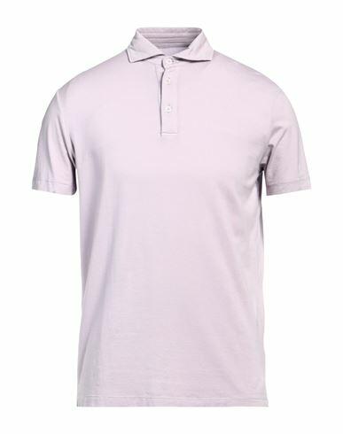 Altea Man Polo shirt Lilac Cotton, Elastane Cover