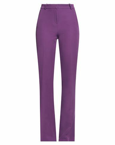 Ermanno Firenze Woman Pants Mauve Polyester, Elastane Cover