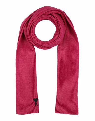 Ami Alexandre Mattiussi Woman Scarf Fuchsia Virgin Wool Cover