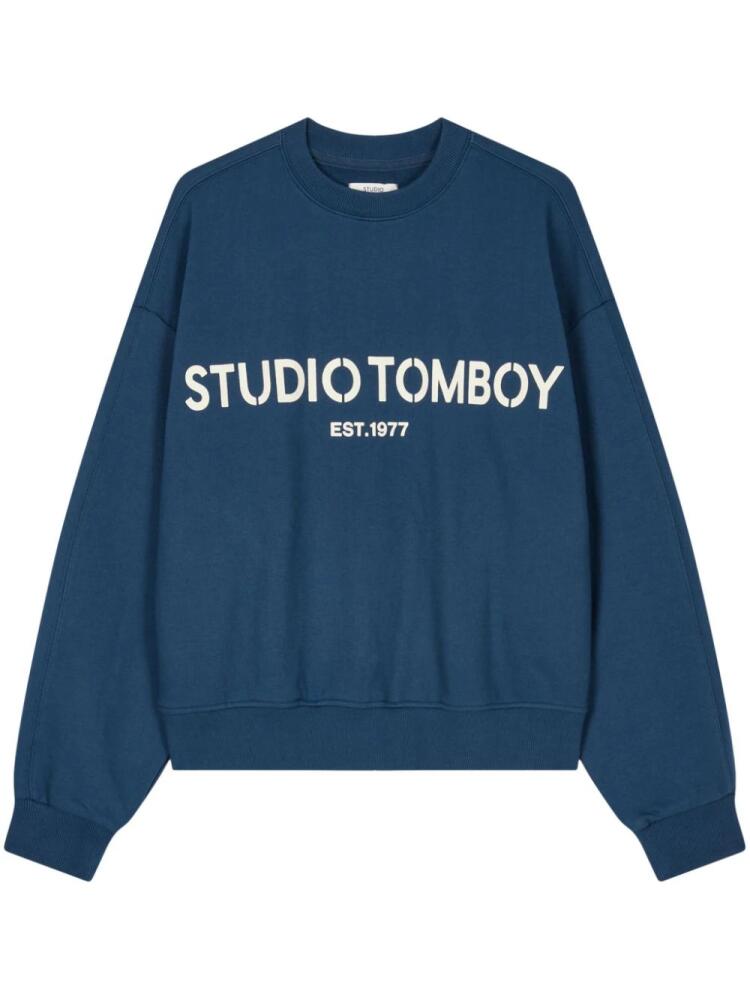 STUDIO TOMBOY logo-print sweatshirt - Blue Cover