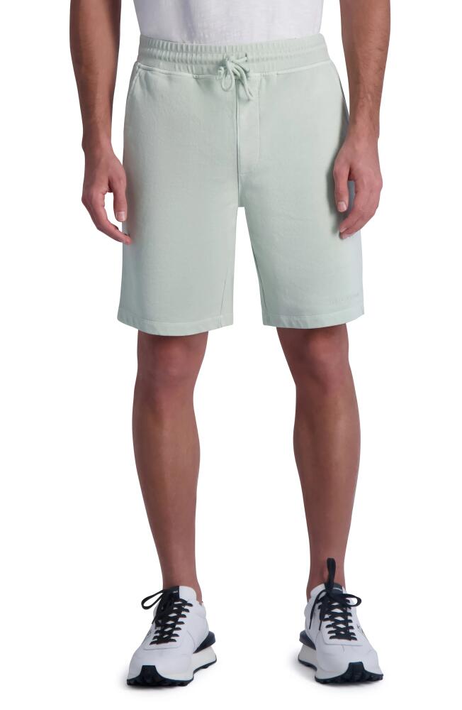 Karl Lagerfeld Paris Drawstring Sweat Shorts in Mint Cover