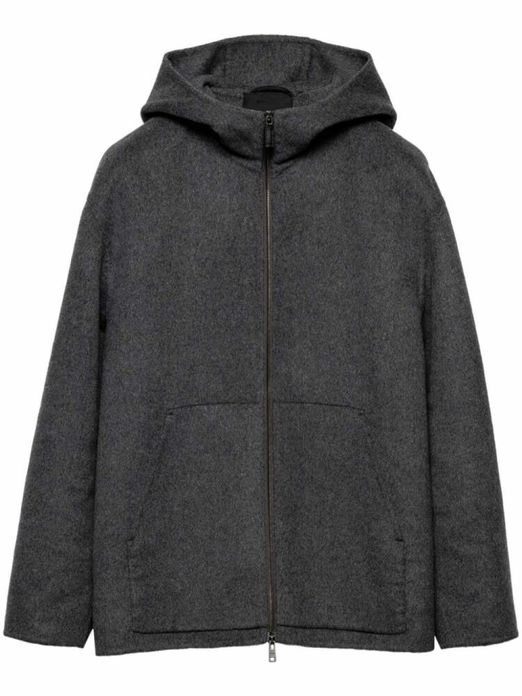 Prada wool hoodie jacket - Grey Cover