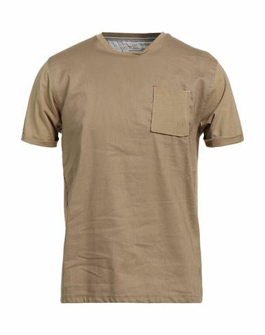 Hamaki-ho Man T-shirt Khaki Cotton, Linen Cover