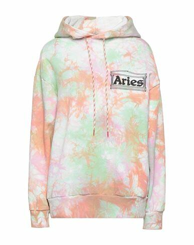 Aries Woman Sweatshirt Light green Cotton Cover