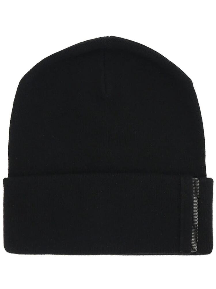 Brunello Cucinelli embellished cashmere beanie - Black Cover