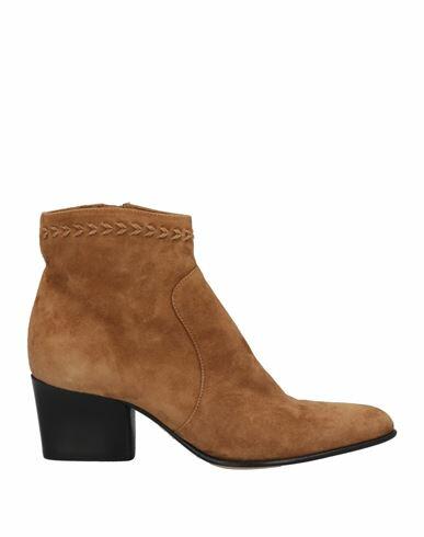 Pomme D'or Woman Ankle boots Camel Leather Cover