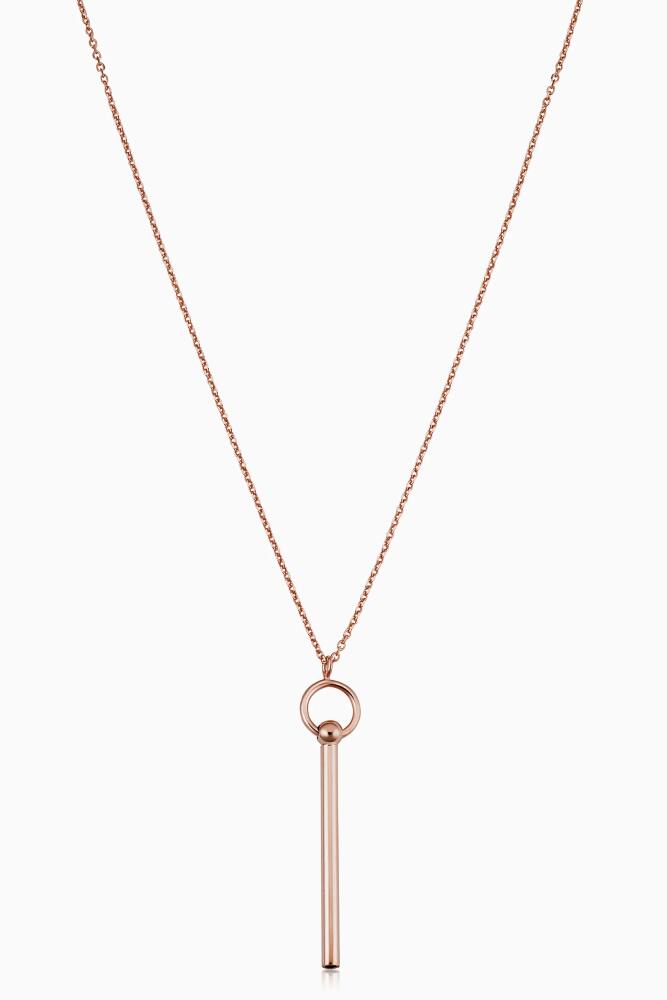 Oradina 14K Gold Villa Pendant Necklace in Rose Gold Cover