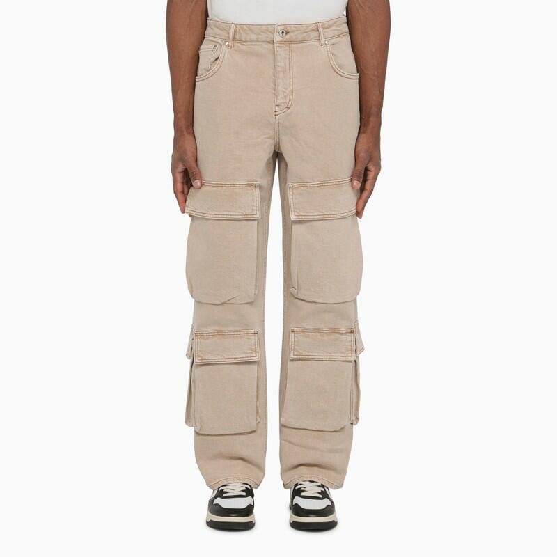 REPRESENT R3Ca beige denim cargo trousers Cover