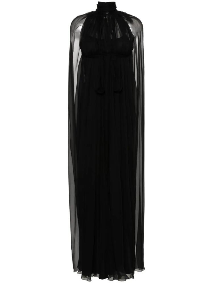 Alberta Ferretti silk maxi dress - Black Cover