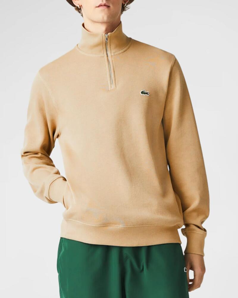 Lacoste Men's Crocodile Quarter-Zip Sweatshirt Cover